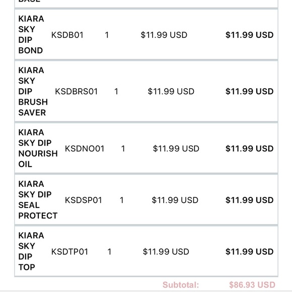 Kiara Sky Essentials and Dip Powder - Picture 7 of 8